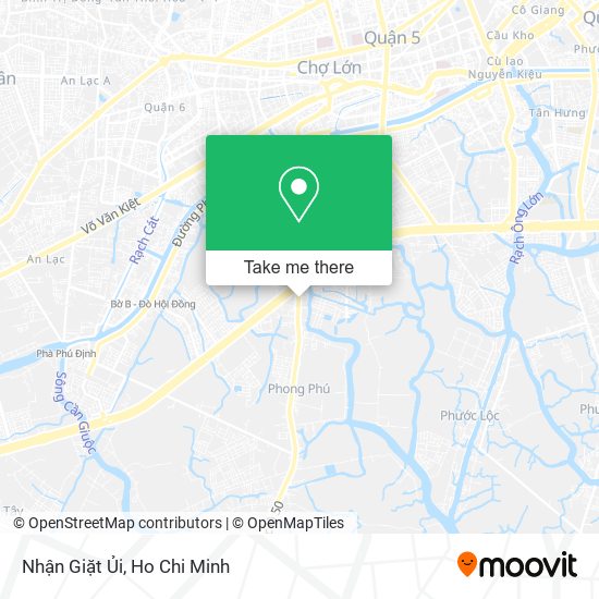 Nhận Giặt Ủi map