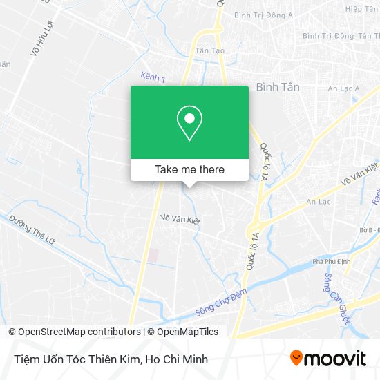 Tiệm Uốn Tóc Thiên Kim map