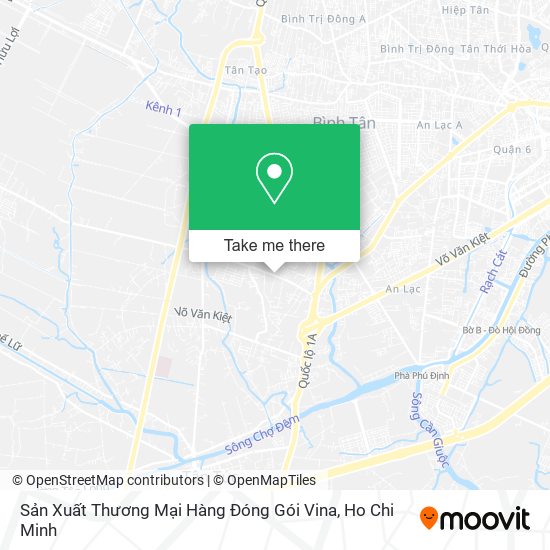 Sản Xuất Thương Mại Hàng Đóng Gói Vina map