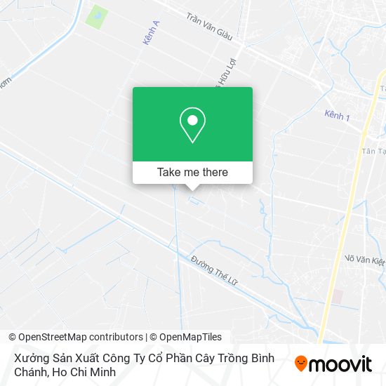 Xưởng Sản Xuất Công Ty Cổ Phần Cây Trồng Bình Chánh map