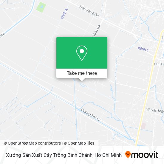 Xưởng Sản Xuất Cây Trồng Bình Chánh map