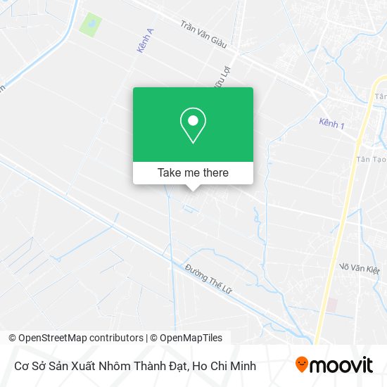 Cơ Sở Sản Xuất Nhôm Thành Đạt map