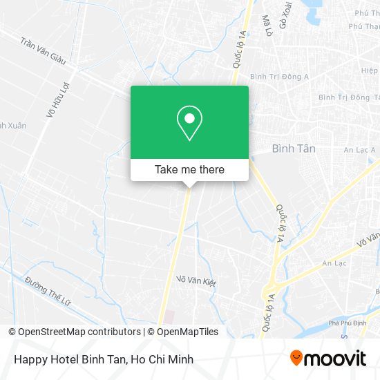Happy Hotel Binh Tan map