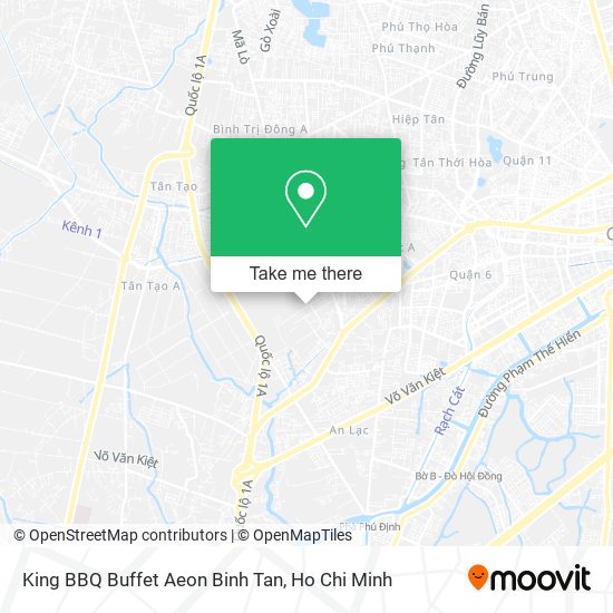 King BBQ Buffet Aeon Binh Tan map