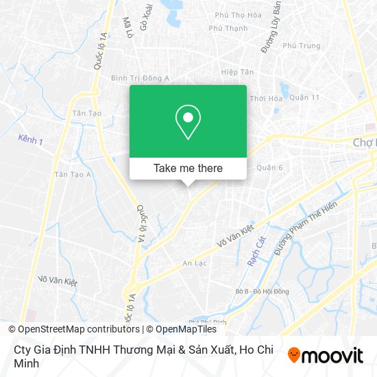 Cty Gia Định TNHH Thương Mại & Sản Xuất map