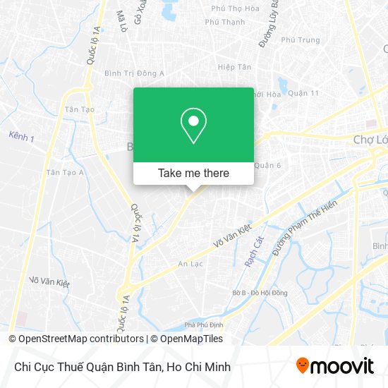 Chi Cục Thuế Quận Bình Tân map