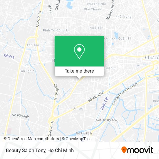 Beauty Salon Tony map