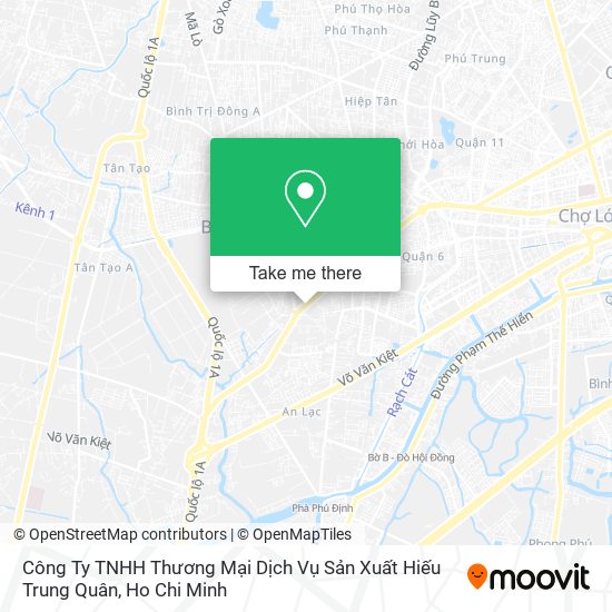 Công Ty TNHH Thương Mại Dịch Vụ Sản Xuất Hiếu Trung Quân map