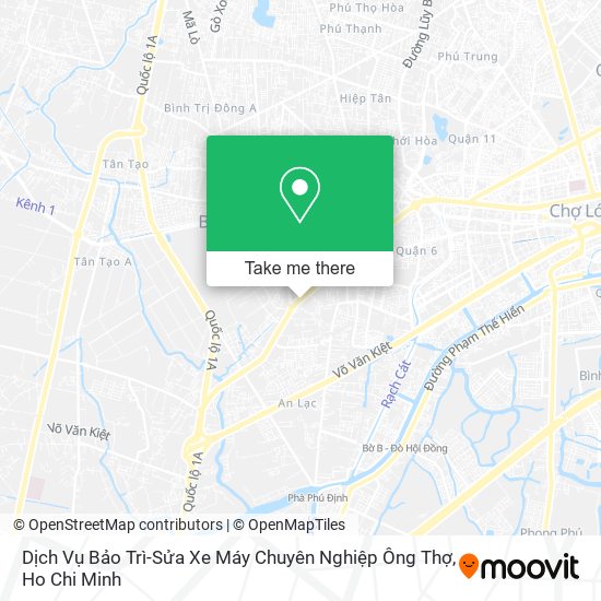 Dịch Vụ Bảo Trì-Sửa Xe Máy Chuyên Nghiệp Ông Thợ map