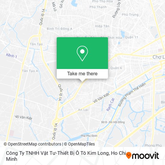 Công Ty TNHH Vật Tư-Thiết Bị Ô Tô Kim Long map