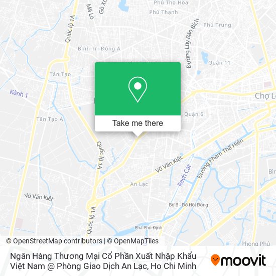 Ngân Hàng Thương Mại Cổ Phần Xuất Nhập Khẩu Việt Nam @ Phòng Giao Dịch An Lạc map