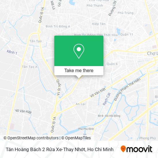 Tân Hoàng Bách 2 Rửa Xe-Thay Nhớt map