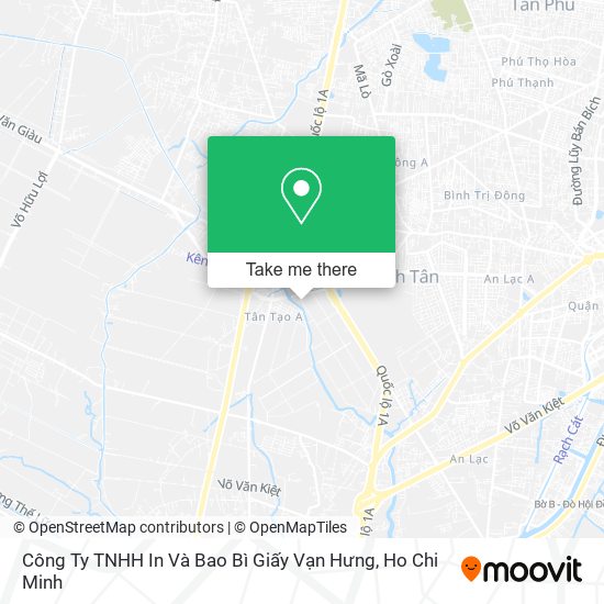 Công Ty TNHH In Và Bao Bì Giấy Vạn Hưng map