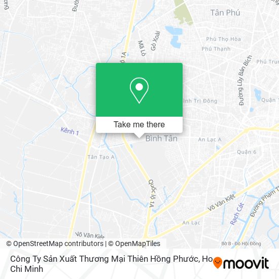 Công Ty Sản Xuất Thương Mại Thiên Hồng Phước map