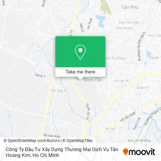 Công Ty Đầu Tư Xây Dựng Thương Mại Dịch Vụ Tân Hoàng Kim map