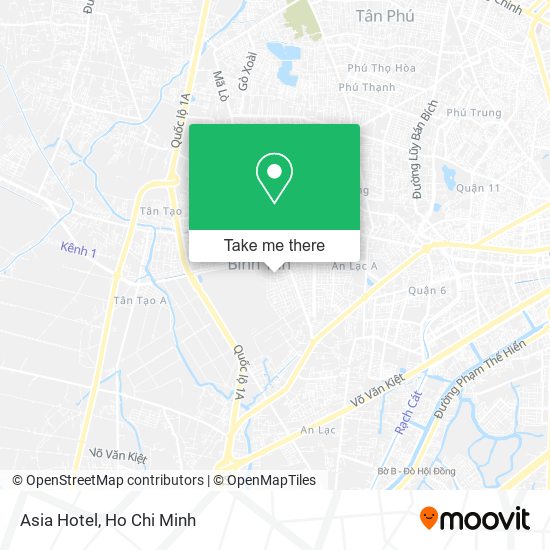 Asia Hotel map