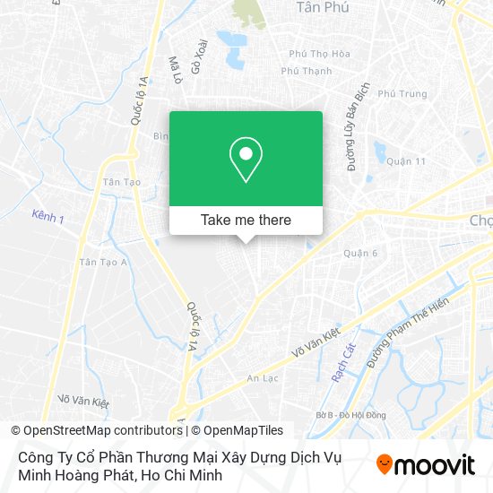 Công Ty Cổ Phần Thương Mại Xây Dựng Dịch Vụ Minh Hoàng Phát map