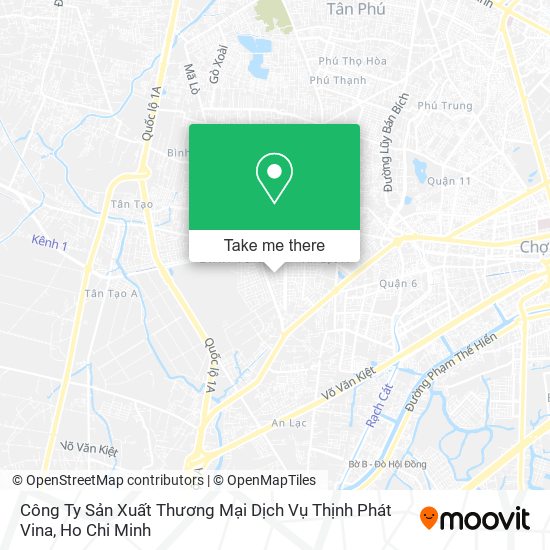 Công Ty Sản Xuất Thương Mại Dịch Vụ Thịnh Phát Vina map