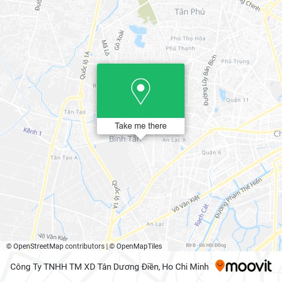Công Ty TNHH TM XD Tân Dương Điền map