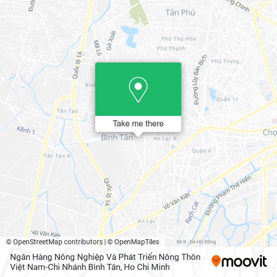 Ngân Hàng Nông Nghiệp Và Phát Triển Nông Thôn Việt Nam-Chi Nhánh Bình Tân map