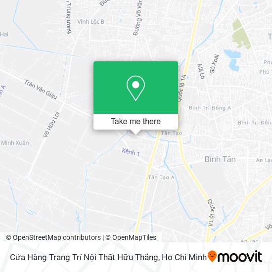 Cửa Hàng Trang Trí Nội Thất Hữu Thắng map