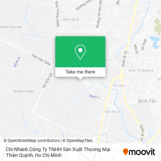 Chi Nhánh Công Ty TNHH Sản Xuất Thương Mại Thiện Quỳnh map