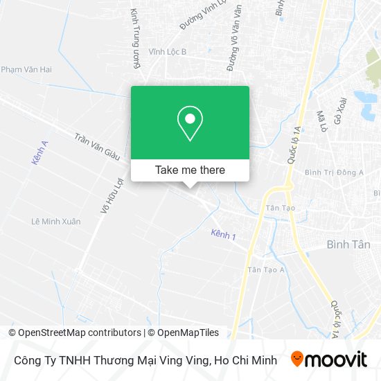 Công Ty TNHH Thương Mại Ving Ving map