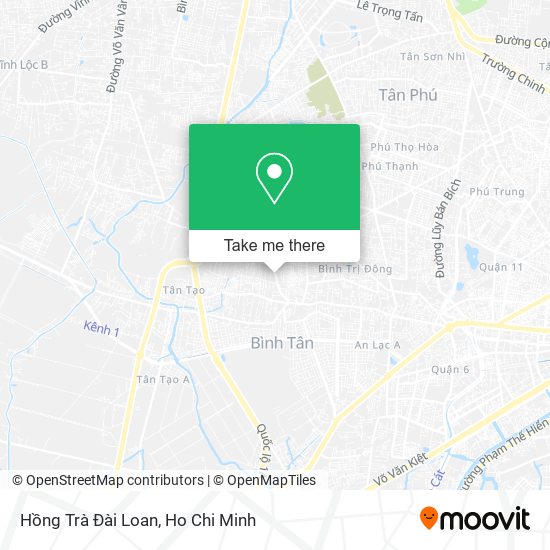 Hồng Trà Đài Loan map