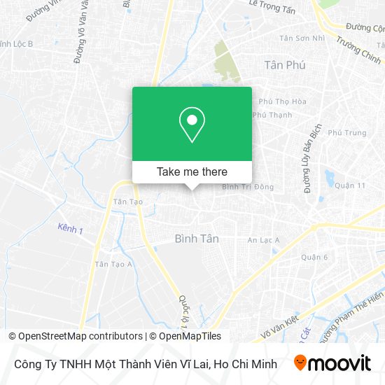 Công Ty TNHH Một Thành Viên Vĩ Lai map