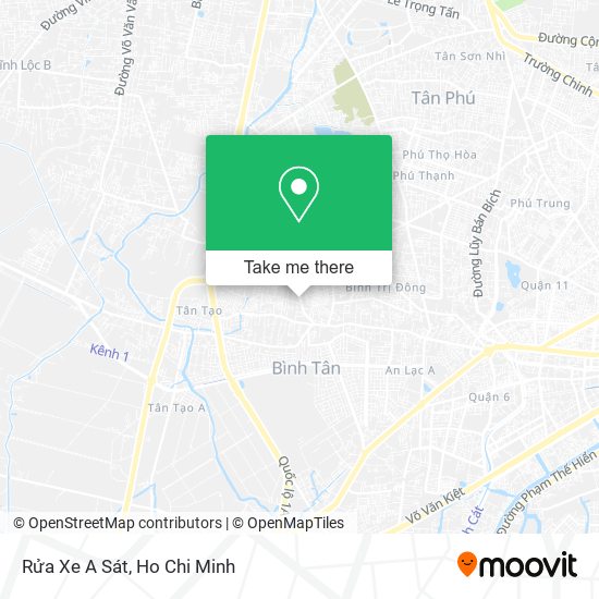 Rửa Xe A Sát map