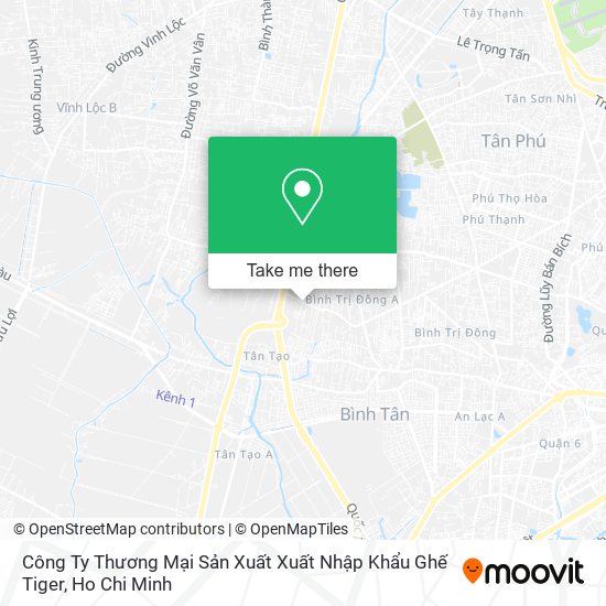 Công Ty Thương Mại Sản Xuất Xuất Nhập Khẩu Ghế Tiger map