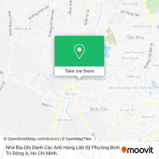 Nhà Bia Ghi Danh Các Anh Hùng Liệt Sỹ Phường Bình Trị Đông A map