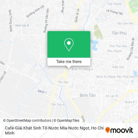 Café-Giải Khát Sinh Tố-Nước Mía-Nước Ngọt map