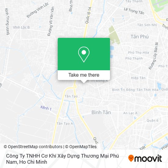 Công Ty TNHH Cơ Khí Xây Dựng Thương Mại Phú Nam map