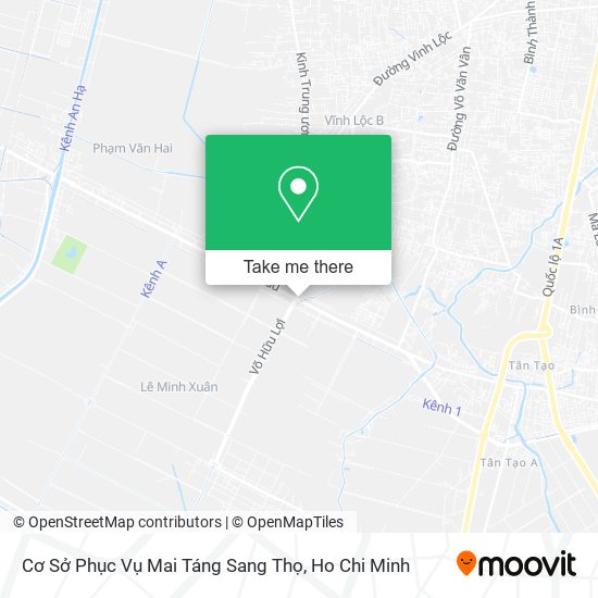 Cơ Sở Phục Vụ Mai Táng Sang Thọ map