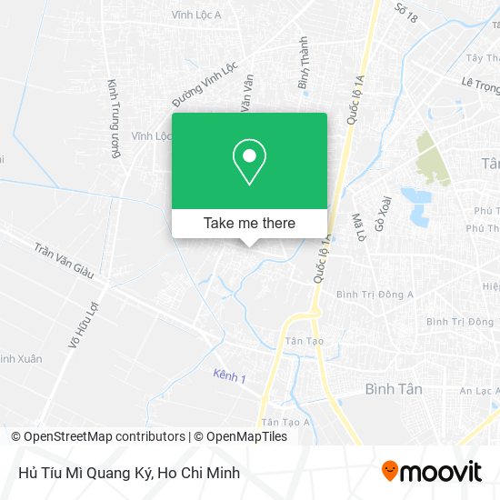 Hủ Tíu Mì Quang Ký map