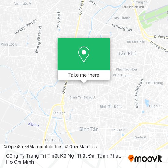 Công Ty Trang Trí Thiết Kế Nội Thất Đại Toàn Phát map