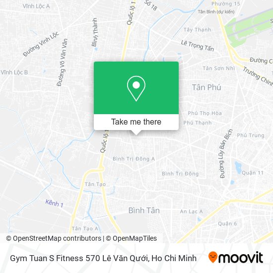 Gym Tuan S Fitness 570 Lê Văn Qưới map