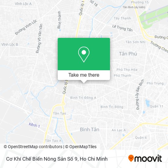 Cơ Khí Chế Biến Nông Sản Số 9 map