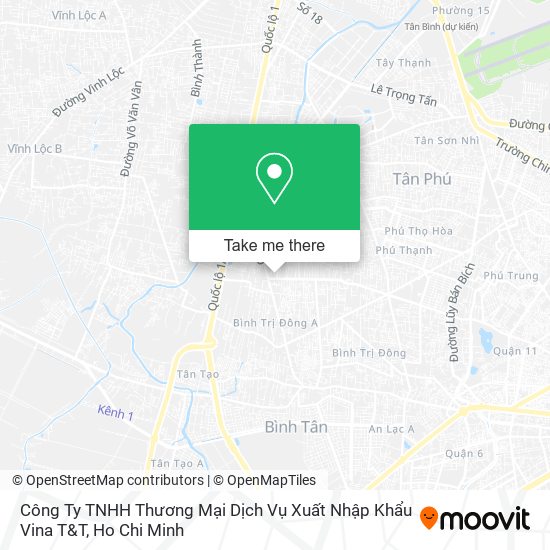 Công Ty TNHH Thương Mại Dịch Vụ Xuất Nhập Khẩu Vina T&T map