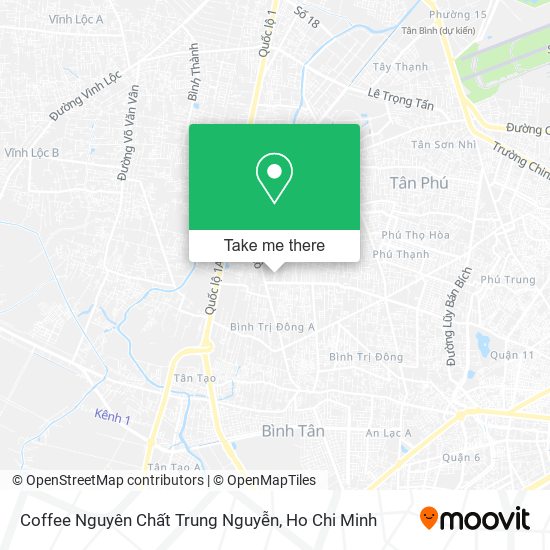 Coffee Nguyên Chất Trung Nguyễn map