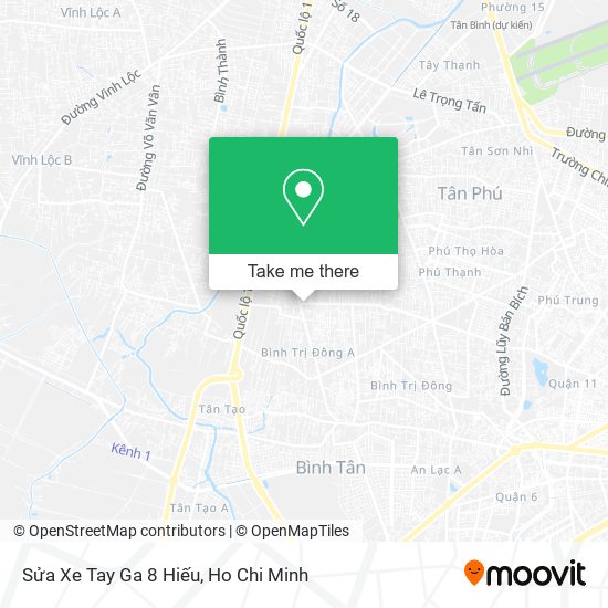 Sửa Xe Tay Ga 8 Hiếu map