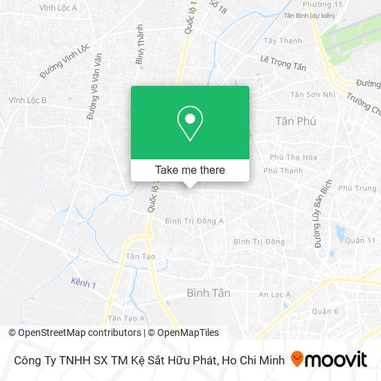 Công Ty TNHH SX TM Kệ Sắt Hữu Phát map