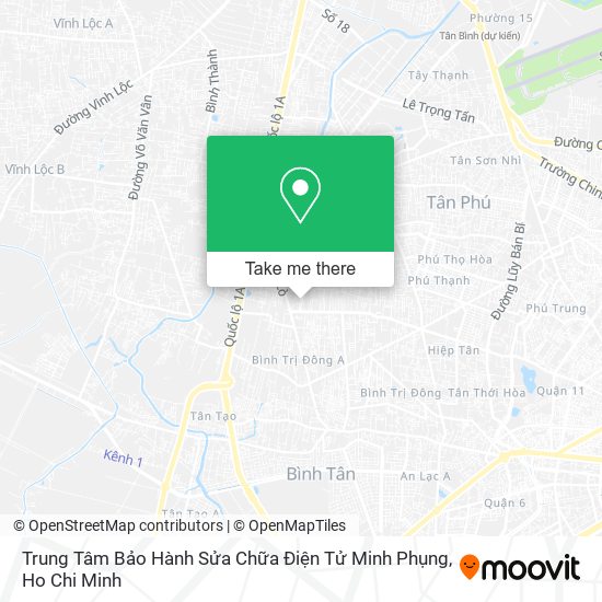 Trung Tâm Bảo Hành Sửa Chữa Điện Tử Minh Phụng map