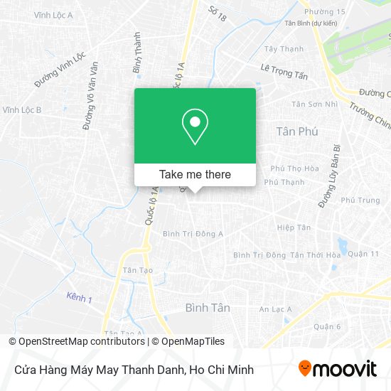 Cửa Hàng Máy May Thanh Danh map