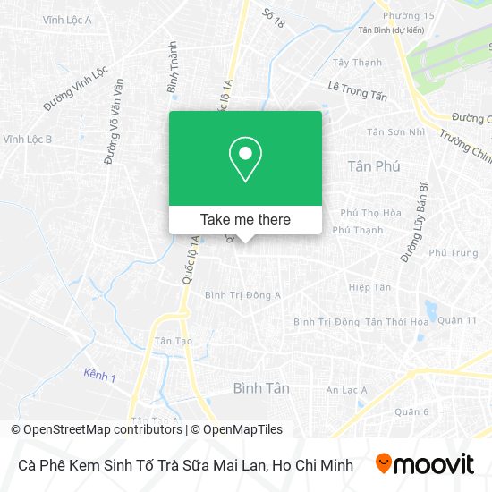 Cà Phê Kem Sinh Tố Trà Sữa Mai Lan map