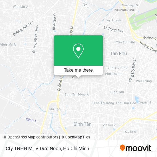 Cty TNHH MTV Đức Neon map