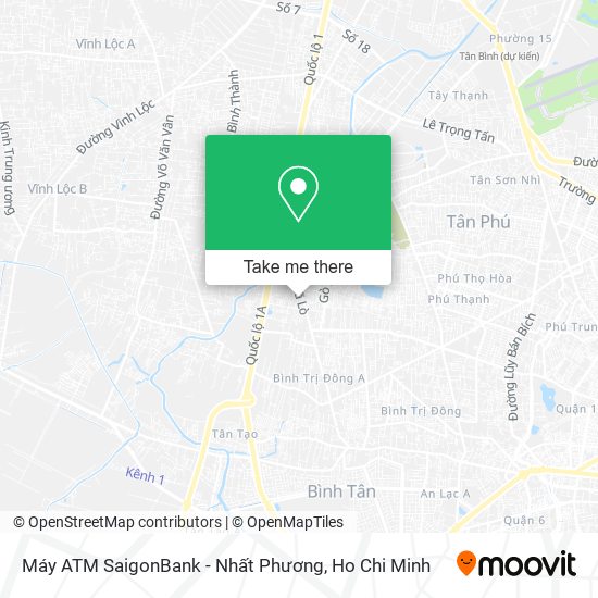 Máy ATM SaigonBank - Nhất Phương map