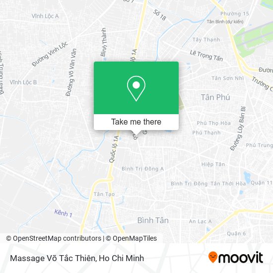 Massage Võ Tắc Thiên map