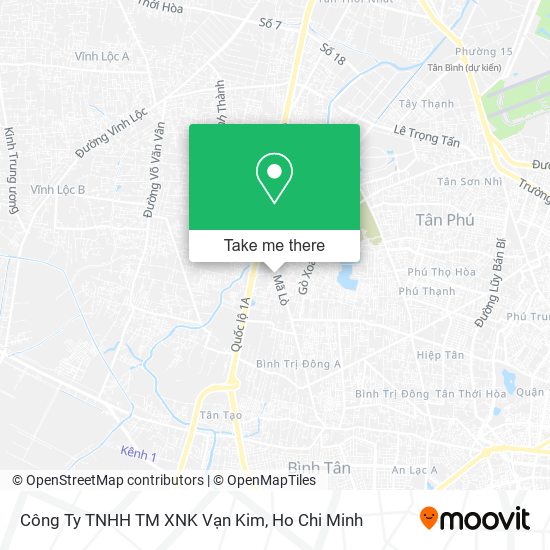 Công Ty TNHH TM XNK Vạn Kim map
